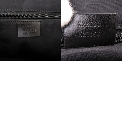 AUTHENTIC GUCCI 223668 GG implementation Tote Bag Black PVC 0672 - Picture 10 of 10
