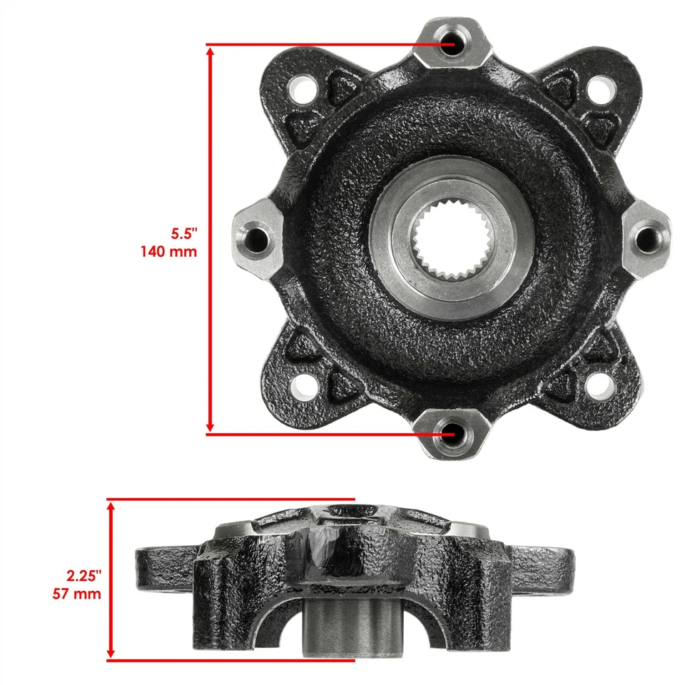 Disco y cojinete porta ruedas con pernos para Polaris RZR 570 TRAIL DIRECCIÓN ASISTIDA ELÉCTRICA 2015 2016 Foto 2 de 4