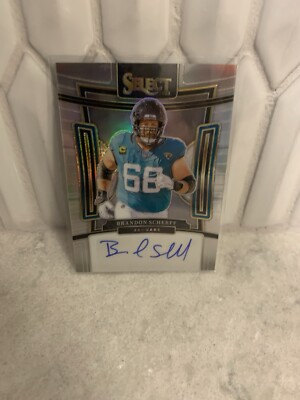 Image Brandon Scherff image beautiful image beautiful - 2023 Panini Select Silver Prizm Brandon Scherff Auto /399 ...