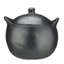 Tierra Negra 2 Litre Ceramic Casserole Cooking Pot, Fired Clay