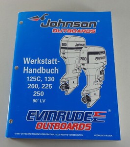 Werkstatthandbuch Johnson / Evinrude Bootsmotor 125 130 200 225 Ps Von 1997  | Ebay