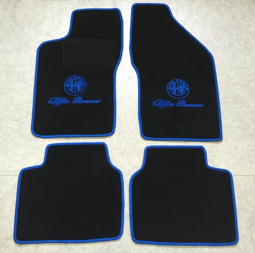 Set Tappetini Auto In Velluto Per Alfa Romeo Mito (dal 2008) - Anteriori Con Rinforzo Saldato E Antiscivolo
