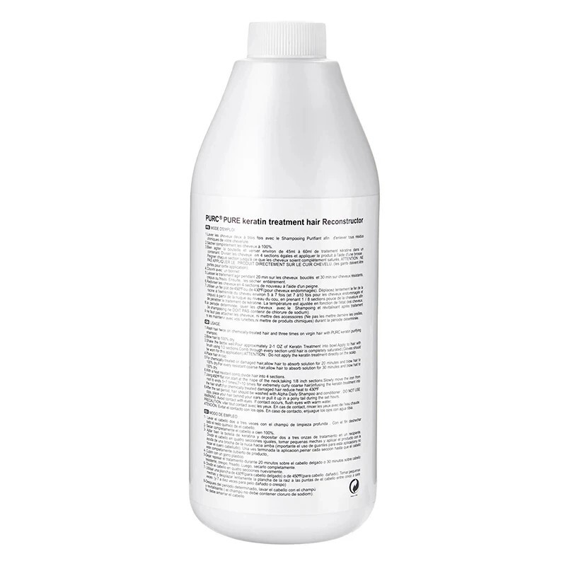 PURC Keratin Hair Cream Brazilian Hair Straightening And Smoothing Shampoo Hair