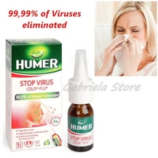 Humer Stop Virus Adult Nasal Spray Blocked Runny Nose Cold & Flu Relief 15ml