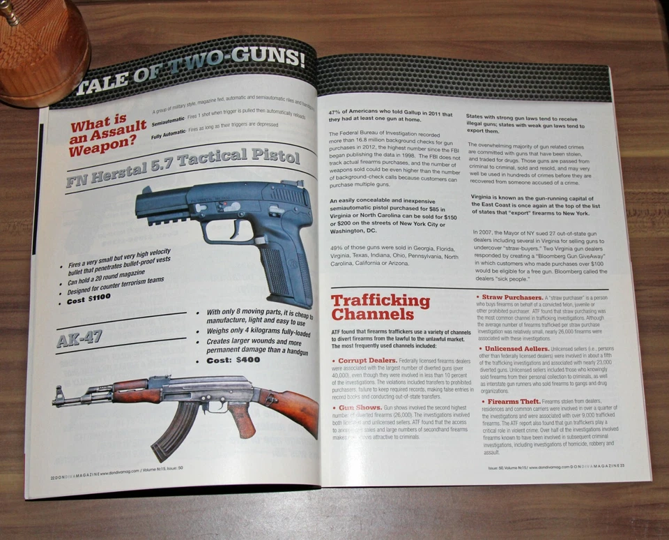 Don Diva #50 (2013) AR-15 vs 9MM Issue • Bonus Tupac & Biggie 6.5×8.5 Prints - Image 3 of 4