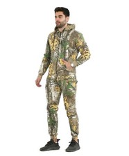 Mens Forest camouflage jungle Print Hoodie Tracksuit Hunting hunt Fishing S-XL