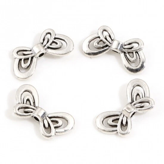 Tibetan Silver Wing Spacer Beads Angel Hollow Butterfly 18mm x 9mm 20pcs - Image 2 of 4