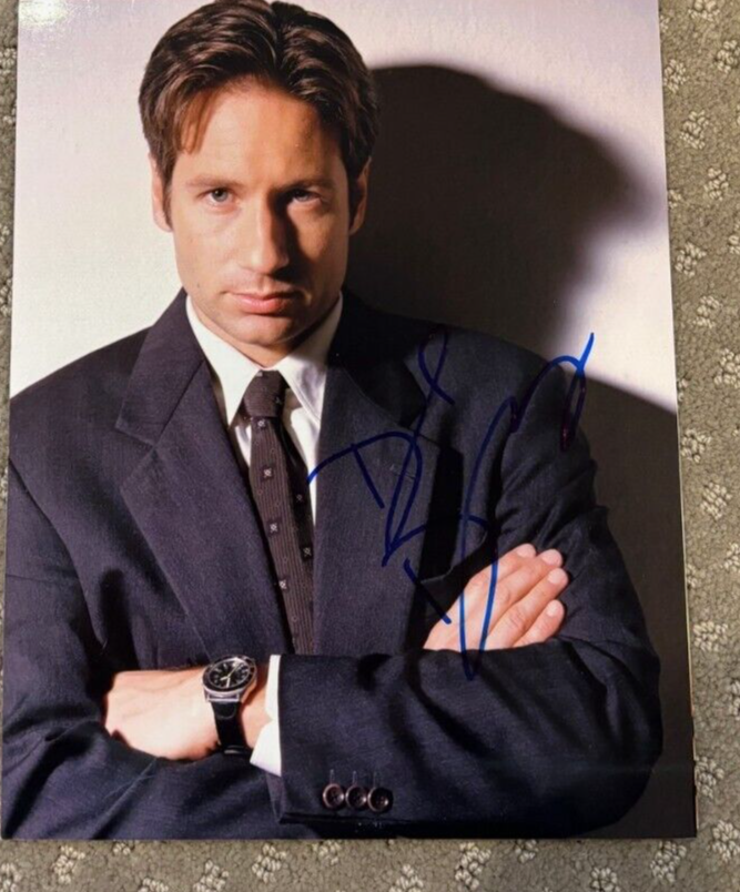 【モルダー捜査官】X Files ／David Duchovny Auto! David Duchovny signed autographed 8x10 photo X-Files Fox