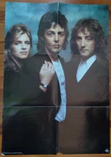 VINTAGE 1977 PAUL MCCARTNEY WINGS ALBUM POSTER LONDON TOWN CAPITOL SW-11777