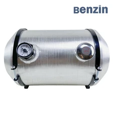 9 3/4 Gallon 12x20 End Fill 3/8 NPT Fuel Tank Universal Gas Tank With Site Gauge