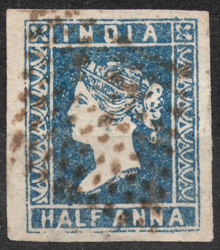 SG2 Sn:#2 1854 1/2 A INDIA East India Company Administration 1854-55, gebraucht - Bild 1 von 2