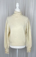 Marciano By Guess Sz XS Ivory Alpaca Blend Turtle Neck Elodie Sweater New $160