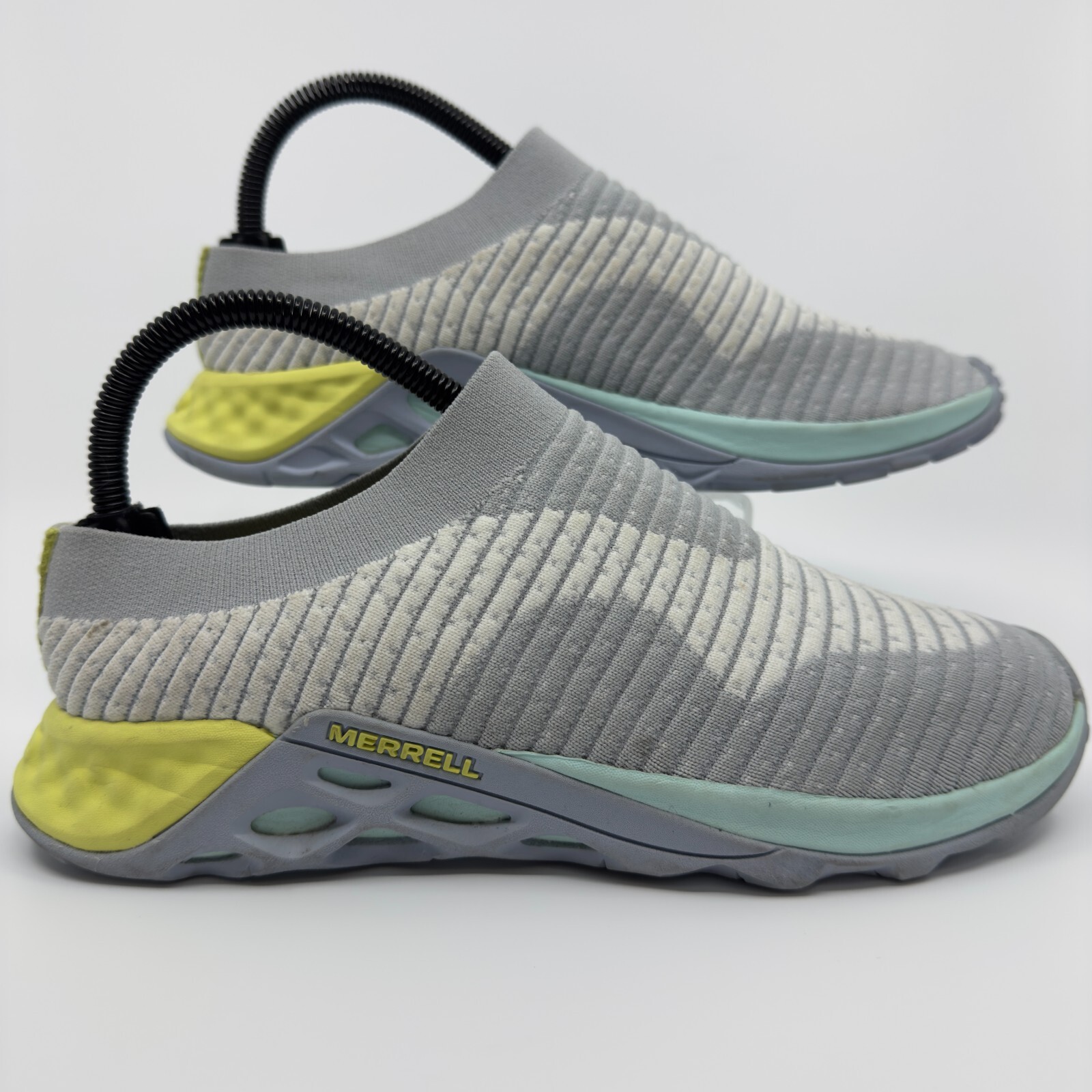 Scarpa da trekking Merrell Range Slide donna 8 5 8 1 2 grigio blu giallo slip on J97756