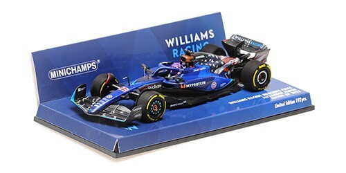 Williams FW45 Alex Albon Austin 2023 miniature F1 1/43 pour vitrine Minichamps