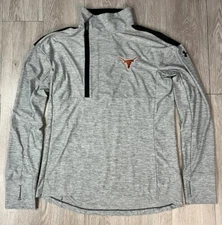 Under Armour Women’s Gray Texas Longhorns Side Zip Long Sleeve Shirt Size Small