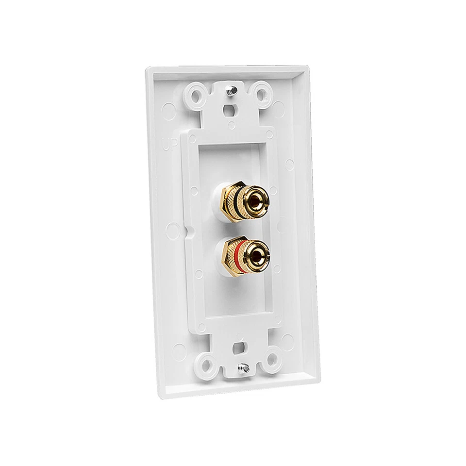 OSD Single Speaker Home Theater Decora Wall Plate 1 Gang Banana Post 1 Speaker - Image 4 of 4