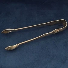 Tiffany & Co English King Sterling Silver Sugar Tongs, 30g - Free Shipping USA