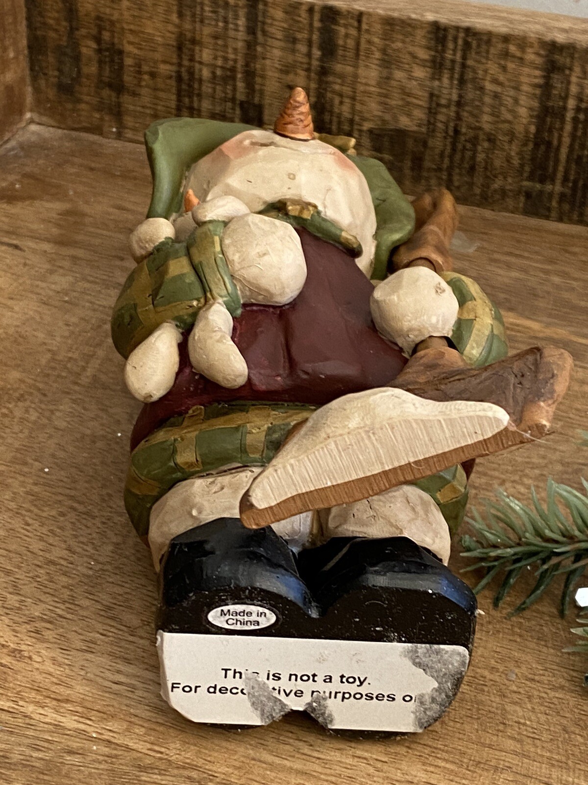 Blossom Bucket Winter Christmas Snow Woman Lady Figurine Shovel Baby Suzi