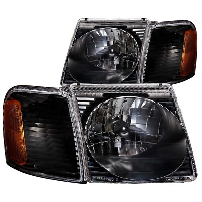 Anzo USA 111041 Crystal Headlight Set Fits 01-05 Explorer Sport