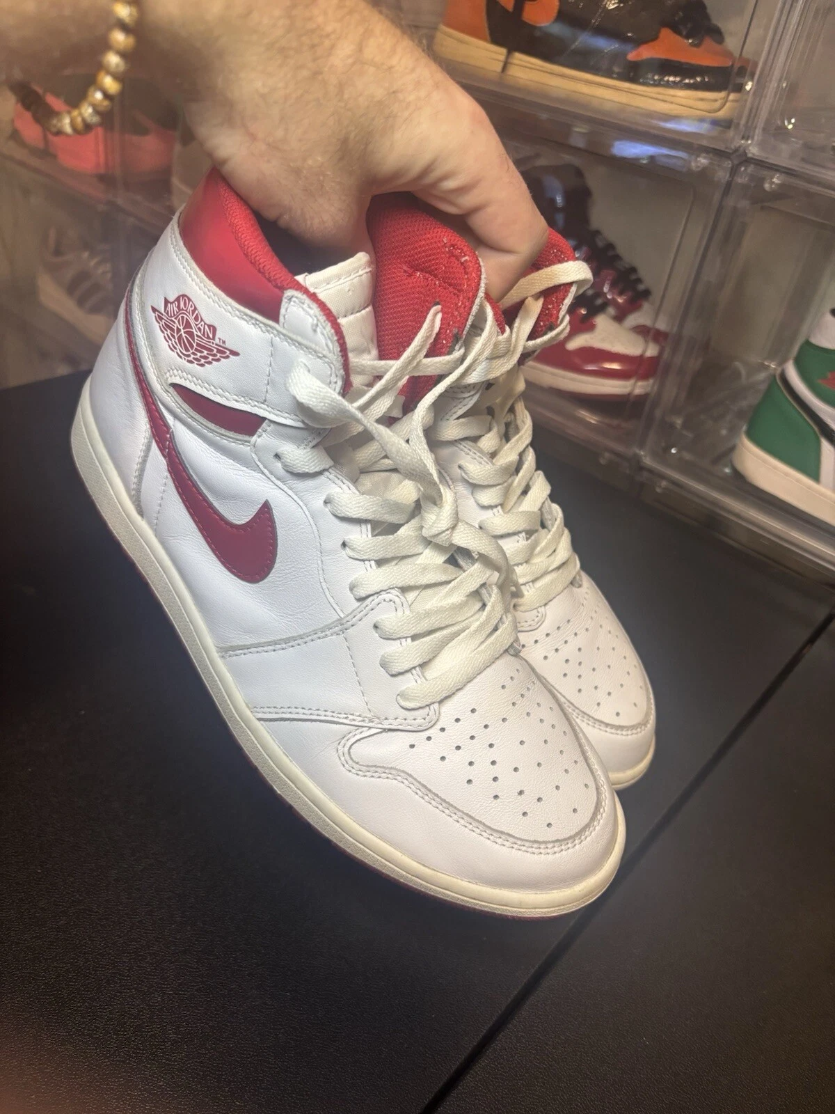 Jordan 1 rosso metallizzato