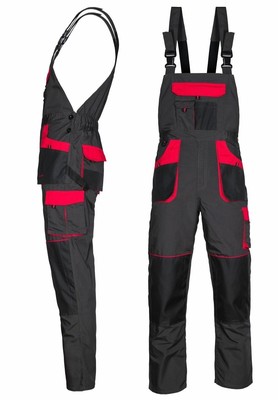 REGNO Unito-tute a bretelle Pantaloni da Lavoro da Uomo Bib Pantaloni  Ginocchio Pad Multi Tasca | eBay