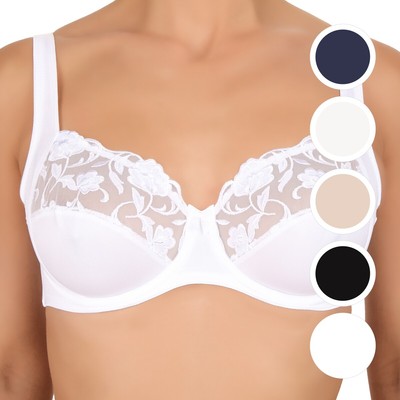 Felina - Moments - Damen - Bügel - BH - breite Träger - mit Tüll und Stickerei