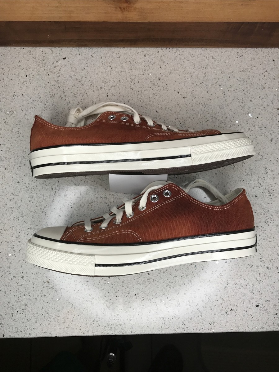 Converse Chuck 70 1970 Low Red Ivory Men 10-Casual Lifestyle Shoes