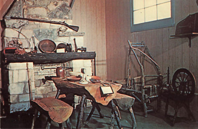 Postcard One of Five Period kitchens 1830 Pioneer Village VTG ME4.