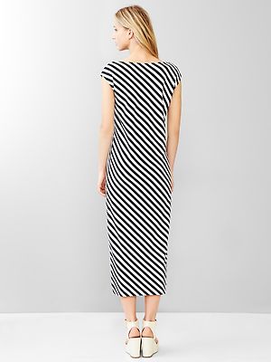 gap striped midi dress Womens Striped Dresses