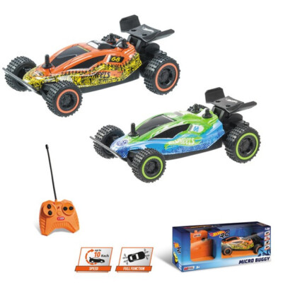 RC Hot Wheels Buggy 1:28 10km/h Mondo Motors 27/40MHz Stuntcar Micro Buggy Neu