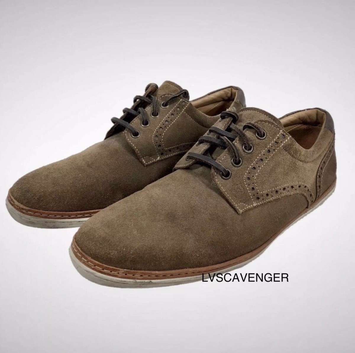 Massimo Dutti Sand Gray Suede Casual Oxford Shoes Sz 41 Moc toe split suede shoes · Taupe · Shoes | Massimo Dutti main image 2