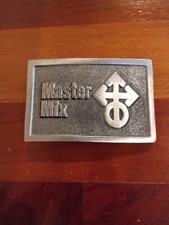MASTER MIX Lewis Buckles-Chicago White BRASS Belt Buckle Made in USA