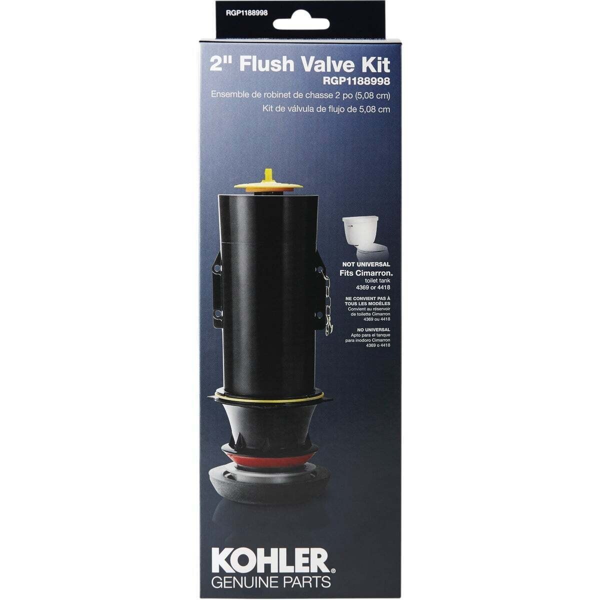KOHLER RGP1188998 2'' Toilet Canister Flush Valve Repair Kit