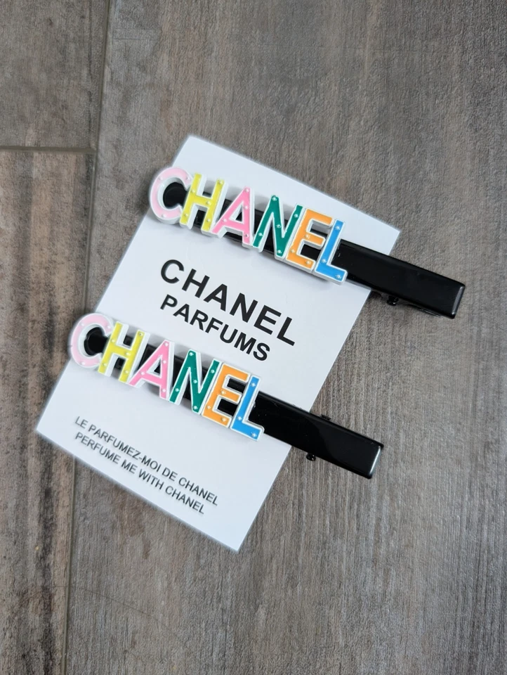 Новый Chanel Parfum рукав комплект из 2 цветной VIP заколки подарок с покупкой - Изображение 4 из 4