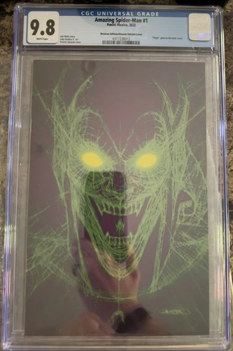 Amazing Spider-Man #1 CGC 9.8 Gleason Glow in the Dark Panini Virgin 2022