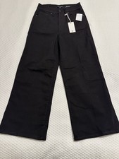 Good American Good Waist Palazzo Black 26.5 Inseam High Rise NWT