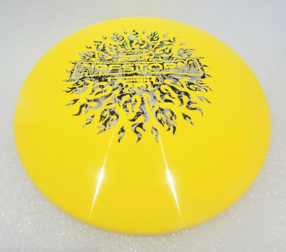 PROTOTYPE Innova Star Firestorm Disc Golf Driver 175 Yellow 2017 AM Worlds NEW - Image 2 of 3