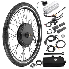 Xcceries Electric Bike Conversion Kit 48V 1000W 26" Front Wheel W/ LCD Display