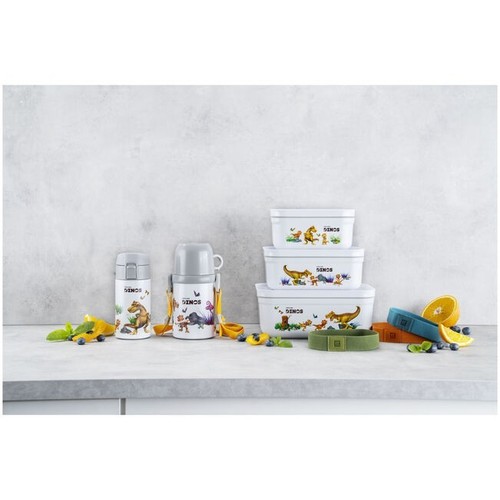 ZWILLING Fresh & Save Vakuum Lunchbox L – DINOS Design – Weiß-Grau - Bild 7 von 13