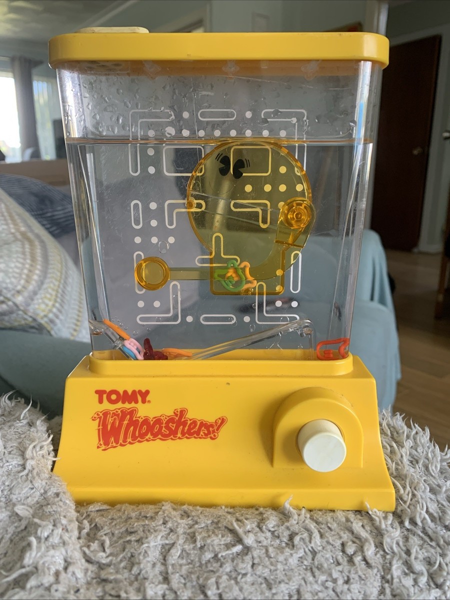 VINTAGE TOMY WHOOSHERS! PAC-MAN WATER GAME *VINTAGE 80'S GAME