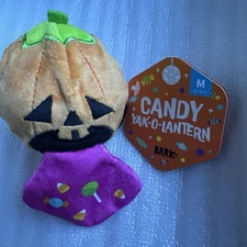 Bark Box Super Chewer CANDY YAK-O-LANTERN Ball Chew Toy For Medium Dogs NWT NEW
