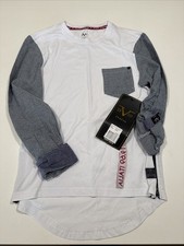 Camicia cotone maniche lunghe 1969 V Italia nuova bambino M 10-12 tasca a quadri