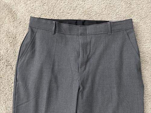 Van Heusen Flex OXFORD GREY HEATHER Dress Pants Boys Size 20 Husky NWT 32" - Picture 4 of 6
