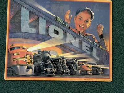 1998 Metall Lionel Trains Engines Junge 1952 Katalog Cover Blechschild. 14'' x 11''