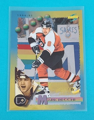 1994-95 Score Gold Line #50 Mark Recchi Philadelphia Flyers HOCKEY Card A9