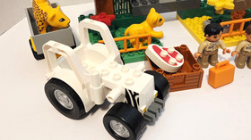 Lego Duplo 4971 Zoo Vehicles Complete Set w/ 5 Substituted Pieces VINTAGE