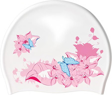 Silicone Swim Cap, Swimming Cap for Women/Men/Youth, Bathing Caps for Long  Sh