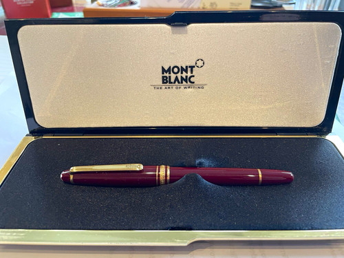 Montblanc Vintage Resin Meisterstuck Fountain Pen. Gold Trim. Dimple whisky logo