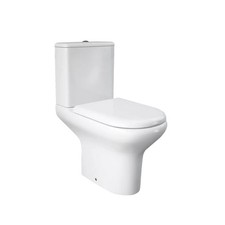 RAK Compact Close Coupled Open Back WC Toilet Pan Bathroom White (PAN ONLY)