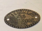 Rare 1861 CIVIL WAR USA Saddle Tag ILL FATED ALLEGHENY ARSENAL MUNITIONS DEPOT
